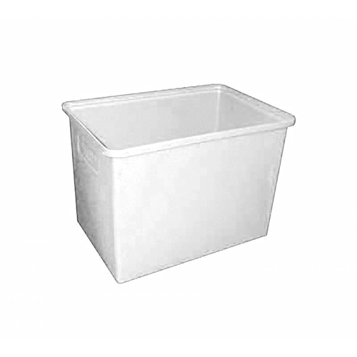 130L Plastic Rectangular Rotomould Bin - 680 x 440 x 500mm - Natural
