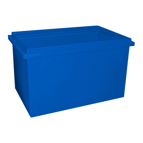 180L Plastic Rectangular Rotomould Bin - 820 x 520 x 540mm - Blue