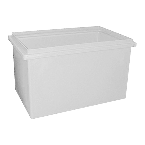 180L Plastic Rectangular Rotomould Bin - 820 x 520 x 540mm - Natural