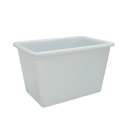 500L Plastic Rectangular Bin Rotomould  - Tapered - 1100 x 720 x 740mm - Natural