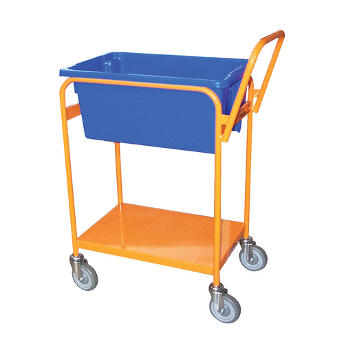 Order Picking Trolley - Orange (52L Nally Black Bin Included) 
