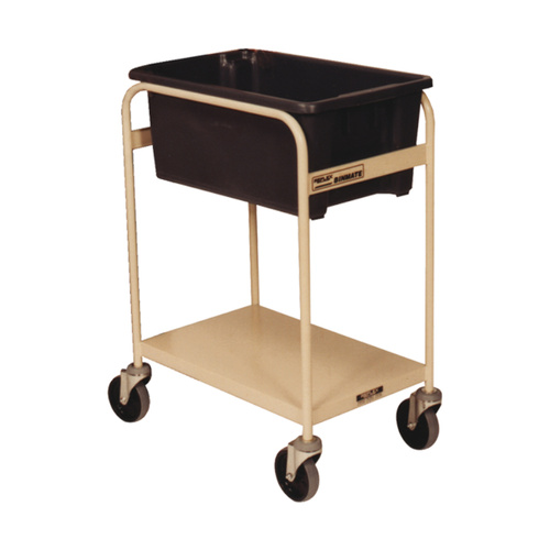 Order Picking Trolley Single Bin - Beige (52L Nally Black Bin Included) 