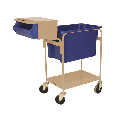 Order Picking Trolley Writing Top - Beige (Bins not included) 