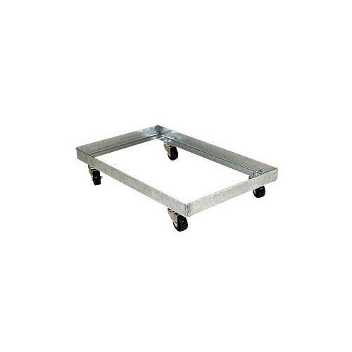 Steel Angle Framed Mobile Dolly for Series 2000 Plastic Bins - Galvanised - 547 x 348 x 145mm