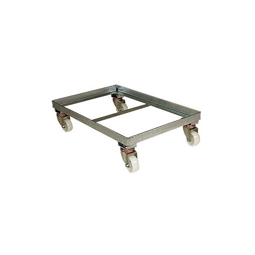 Steel Angle Framed Mobile Dolly for REM130/REM170 Plastic Bin - Galvanised - 680 x 450 x 202mm 