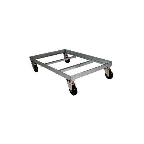 Steel Angle Framed Mobile Dolly for REM600 Plastic Bin - Galvanised - 1220x 715 x 212mm 