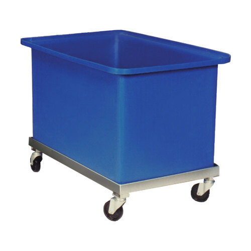 130 Litre Durable Plastic Bin Trolley - 680 x 440 x 525mm - Blue 