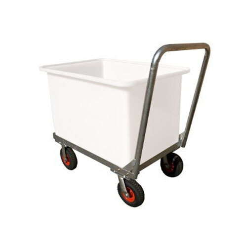 Steel Push Handle Suits 320L and 450L Bin Trolleys - Galvanised - Handle Only