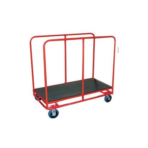 450kg Rated Heavy Duty High Side Steel Trolley 4 Wheel - 1200 x 600mm - Poly Deck 