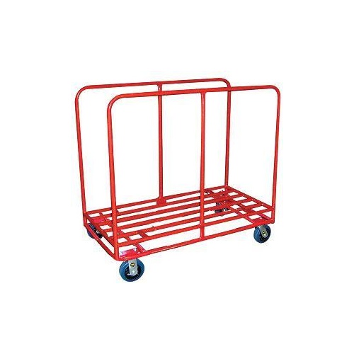 450kg Rated Heavy Duty High Side Steel Trolley 4 Wheel - 1200 x 600mm - Tube Deck 
