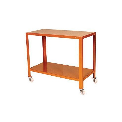 2 Tier Steel Mobile Workstand Work Station - 1110 x 610mm