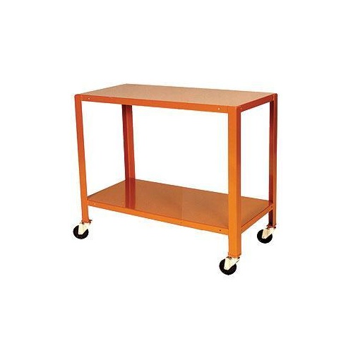 2 Tier Steel Mobile Workstand Work Station - 1110 x 610mm
