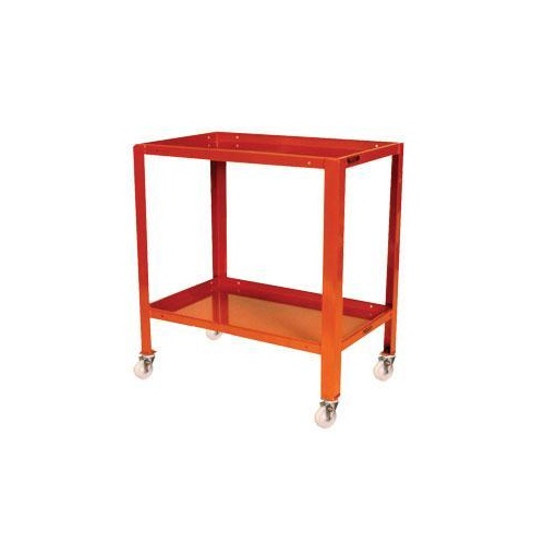 2 Tier Inverted Tier Steel Mobile Workstand Work Station - 810 x 510mm - Mobile
