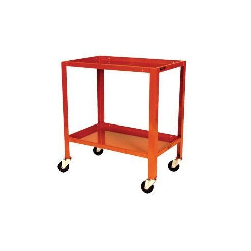 2 Tier Inverted Tier Steel Mobile Workstand Work Station - 810 x 510mm - Mobile