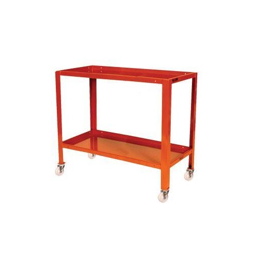 2 Tier Inverted Tier Steel Mobile Workstand Work Station - 1110 x 610mm