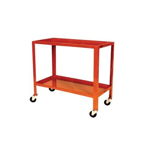 2 Tier Inverted Tier Steel Mobile Workstand Work Station - 1110 x 610mm