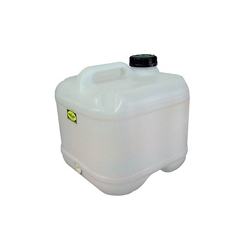 15L Plastic Rectangular Drum - Natural