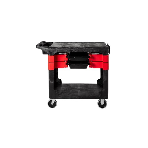 150kg Rated 2 Tier Mobile Tool Storage and Workbench - 4 Compartments - 750 x 480mm