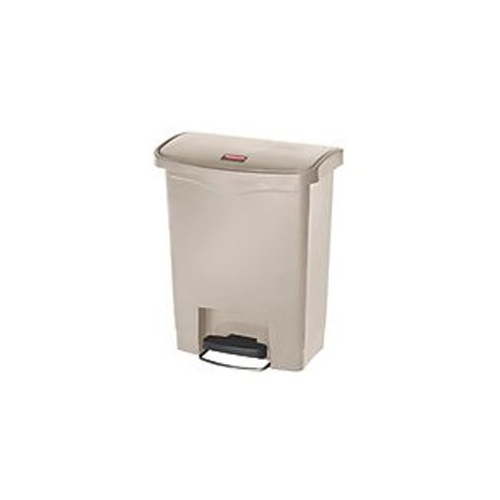 30L Rubbermaid Slim Jim Pedal Waste Bin - Beige