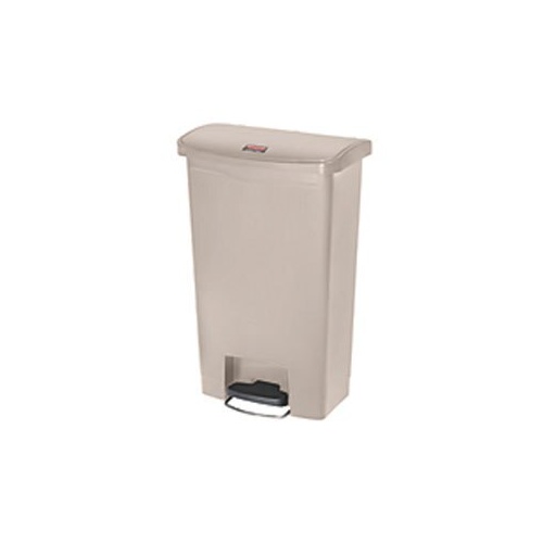 50L Rubbermaid Slim Jim Pedal Waste Bin - Beige