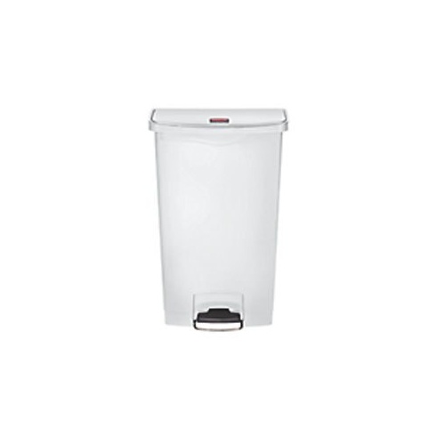 68L Rubbermaid Slim Jim Pedal Waste Bin - White
