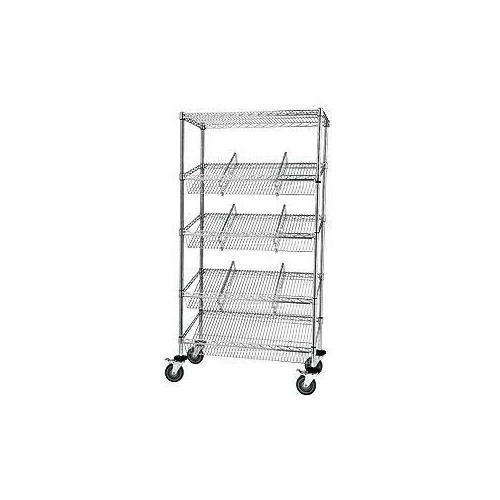 Hospital Mobile Storage - Chrome Wire - Suture Trolley
