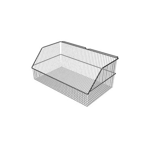 Storage Bin - Chrome Wire Basket - 415 x 225 x 170
