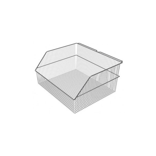 Storage Bin - Chrome Wire Basket - 415 x 350 x 200