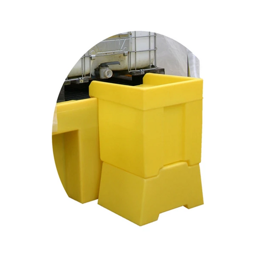 IBC Spill Bund Containment Pallet - Single IBC - Dispensing Well