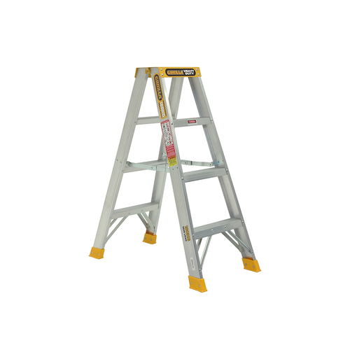 Double sided 180kg Rated Heavy Duty Industrial Aluminium A-frame ladder 1.2m (4ft)