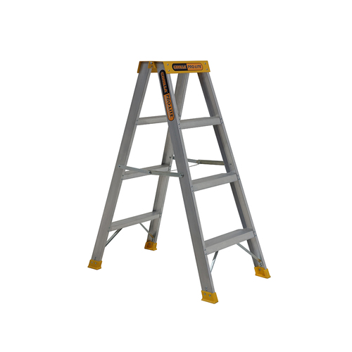 Double sided 150kg Rated Industrial Pro-Lite Aluminium A-frame ladder 4 Step (1.15m)