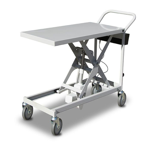 250kg Rated Electric Scissor Lift Trolley - 845mm Lift