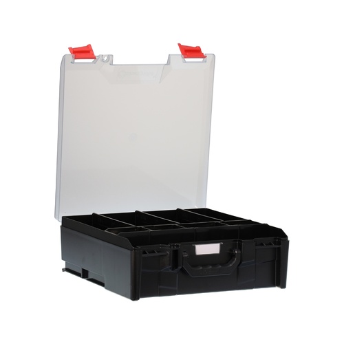 StorageTek Large ABS Storage Case - Clear Lid (Black)