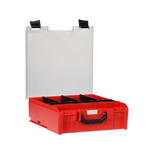 StorageTek Large ABS Storage Case - Clear Lid (Red)