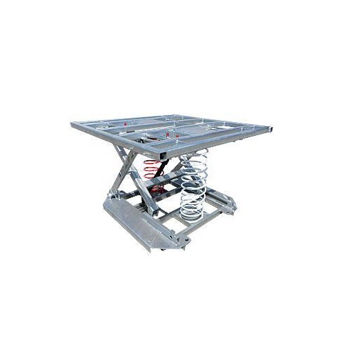 2000kg Rated Pallet Positioner Galvanised Lifting Pallet - Static Top