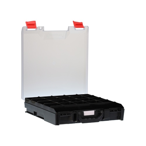 StorageTek Small ABS Storage Case - Clear Lid (Black)