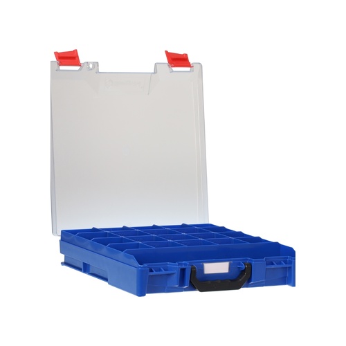 StorageTek Small ABS Storage Case - Clear Lid (Blue)