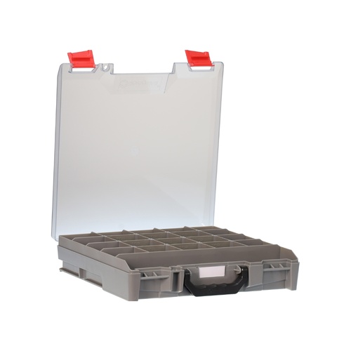 StorageTek Small ABS Storage Case - Clear Lid (Grey)