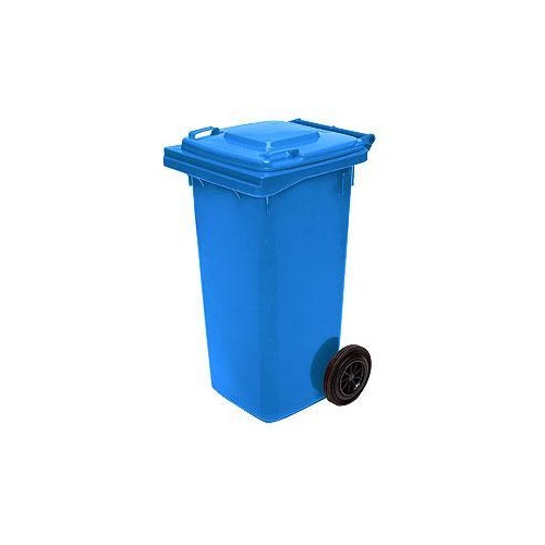 120L HDPE Wheelie Waste Bin - Blue