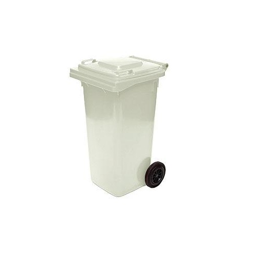 120L HDPE Wheelie Waste Bin- Natural