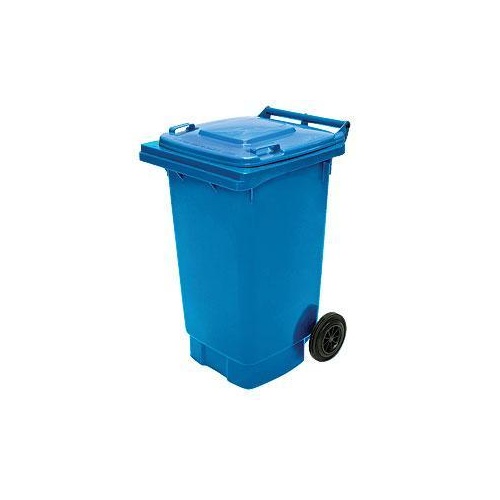140L HDPE Wheelie Waste Bin - Blue