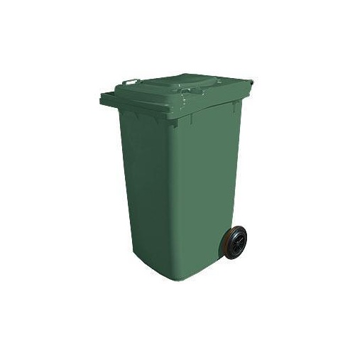 240L HDPE Wheelie Waste Bin - Green