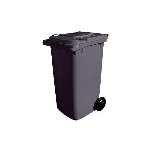 240L HDPE Wheelie Waste Bin - Grey