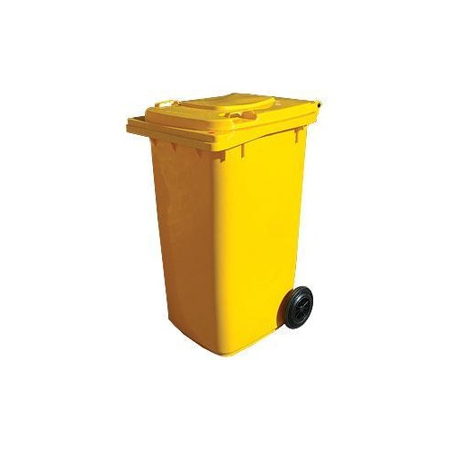 240L HDPE Wheelie Waste Bin - Yellow