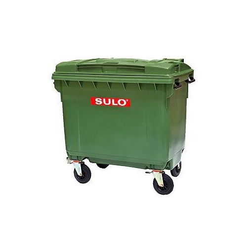 660L HDPE Mobile Waste Bin Container Suits Heavy Duty Applications