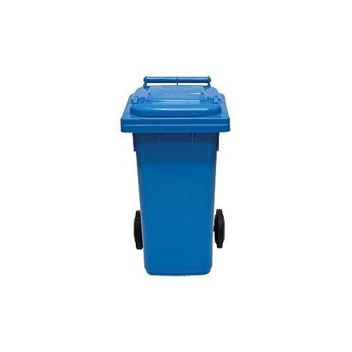 80L HDPE Wheelie Waste Bin - Blue