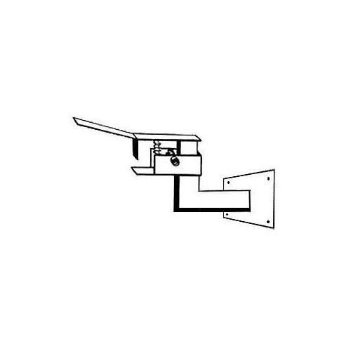 Wheelie Bin Security Stand - Wall Mount - 1 Bin - Suits all Bin Sizes