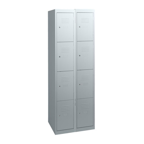 Locker - Steel - Statewide - 600 x 450 x 1800mm - 4 Tier - Bank of 2