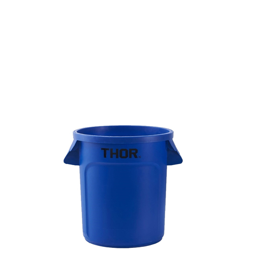 38L Thor Commercial Round Plastic Bin - Blue 