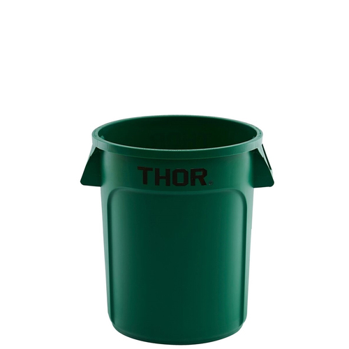 75L Thor Commercial Round Plastic Bin - Green 